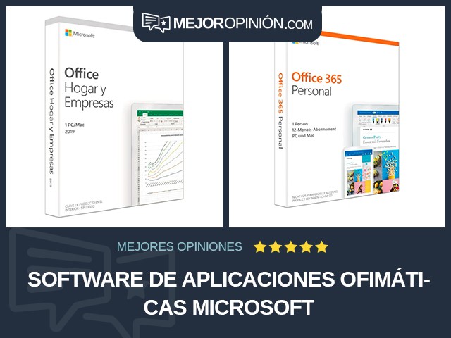 Software de aplicaciones ofimáticas Microsoft