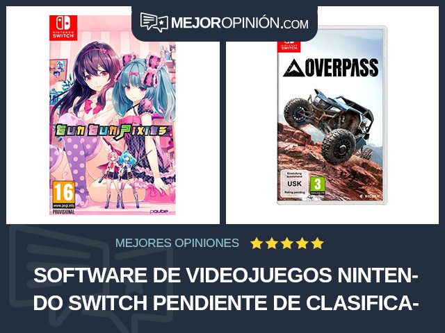 Software de videojuegos Nintendo Switch Pendiente de clasificación