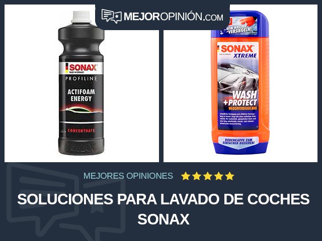 Soluciones para lavado de coches Sonax