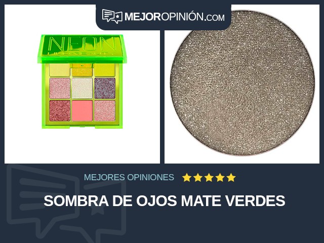 Sombra de ojos Mate Verdes