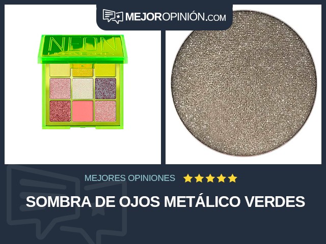 Sombra de ojos Metálico Verdes