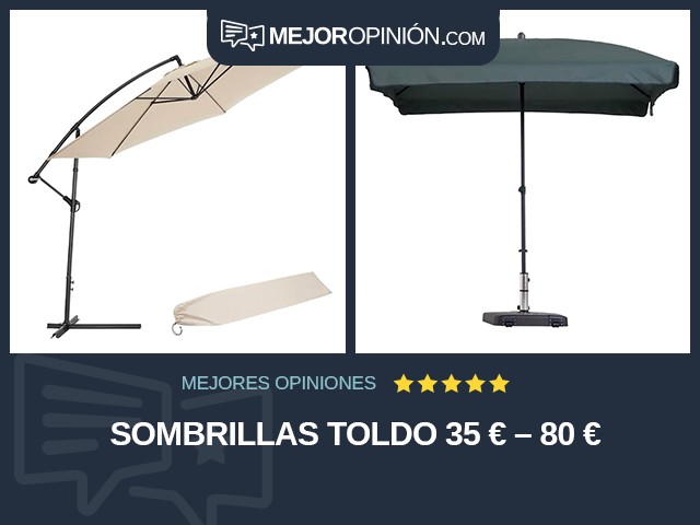 Sombrillas Toldo 35 € – 80 €