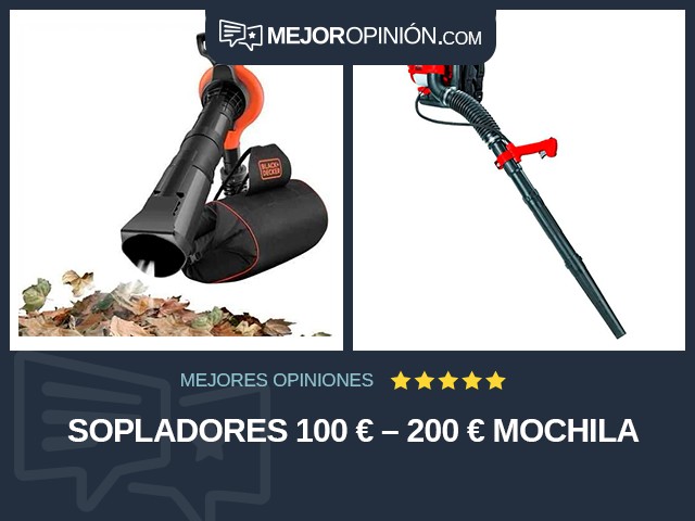 Sopladores 100 € – 200 € Mochila