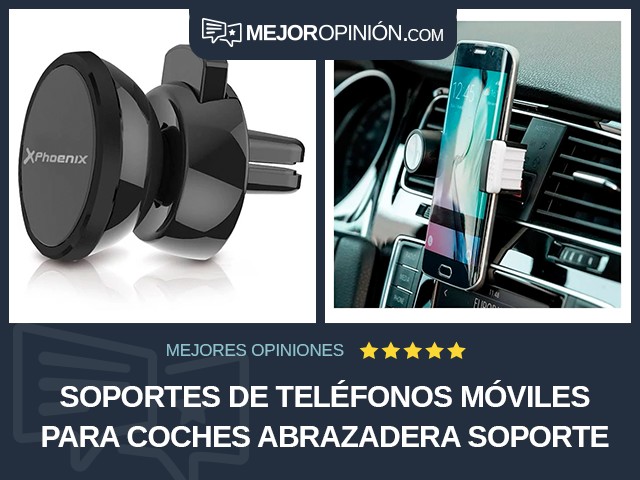 Soportes de teléfonos móviles para coches Abrazadera Soporte para vehículo