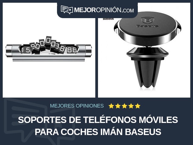 Soportes de teléfonos móviles para coches Imán Baseus