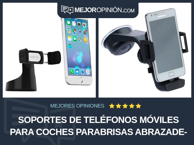 Soportes de teléfonos móviles para coches Parabrisas Abrazadera