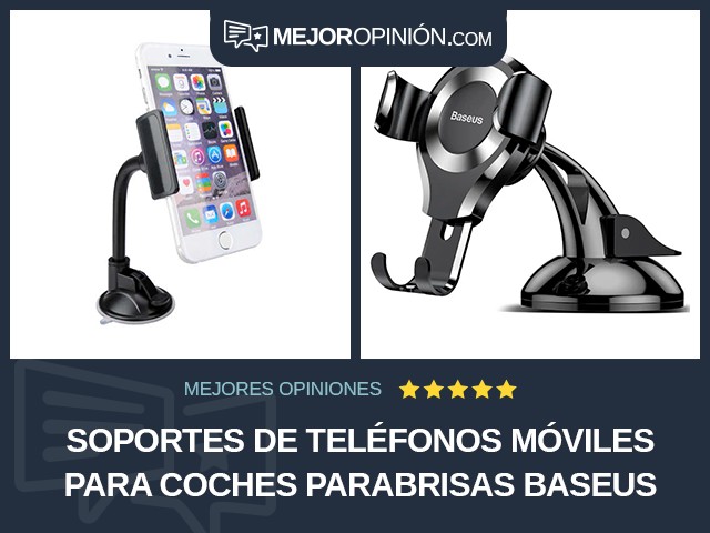 Soportes de teléfonos móviles para coches Parabrisas Baseus