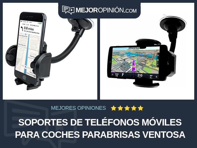 Soportes de teléfonos móviles para coches Parabrisas Ventosa