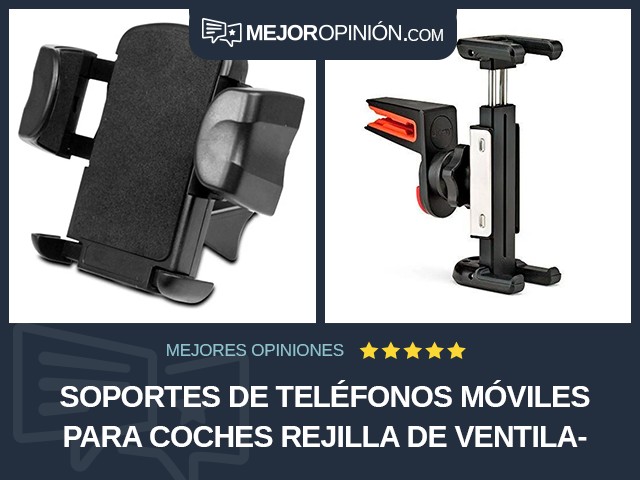 Soportes de teléfonos móviles para coches Rejilla de ventilación Abrazadera