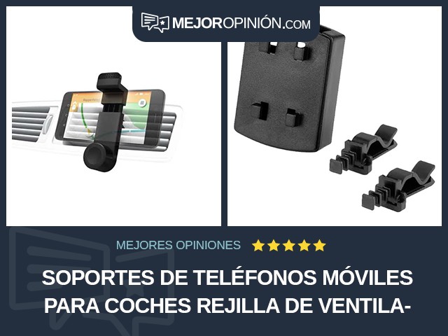 Soportes de teléfonos móviles para coches Rejilla de ventilación Hama