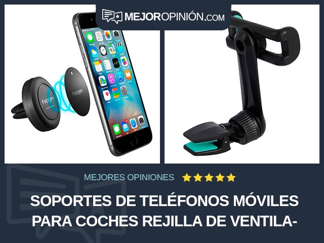 Soportes de teléfonos móviles para coches Rejilla de ventilación Ventosa