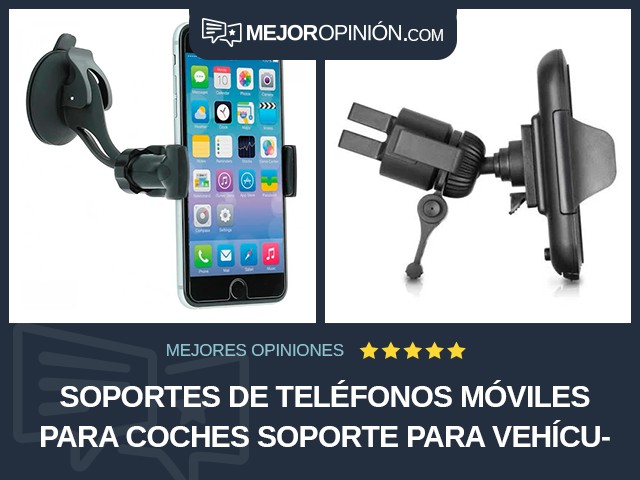 Soportes de teléfonos móviles para coches Soporte para vehículo Abrazadera