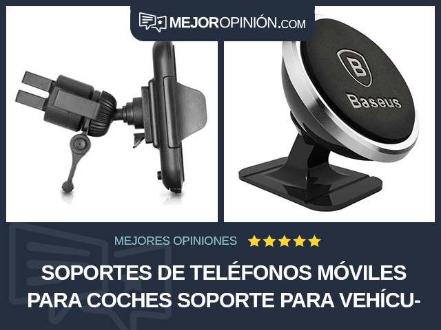 Soportes de teléfonos móviles para coches Soporte para vehículo Rejilla de ventilación