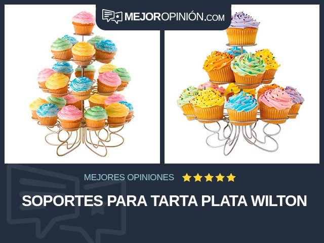 Soportes para tarta Plata Wilton