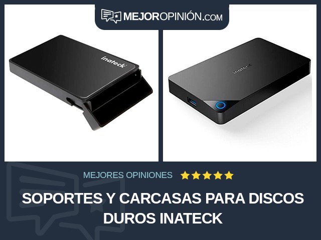 Soportes y carcasas para discos duros inateck