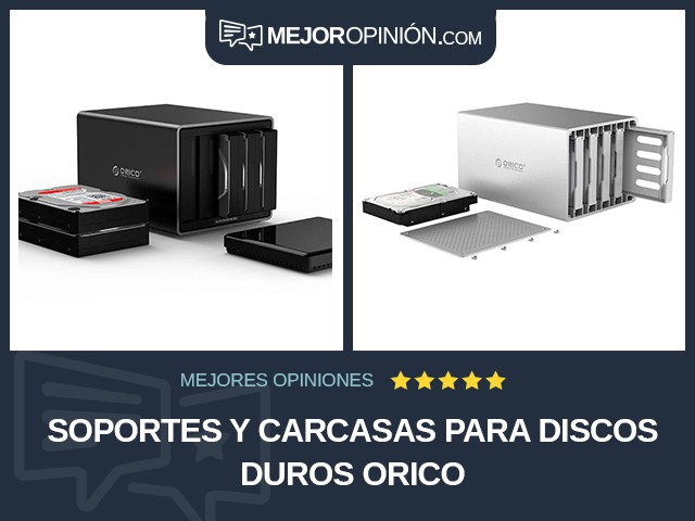 Soportes y carcasas para discos duros Orico