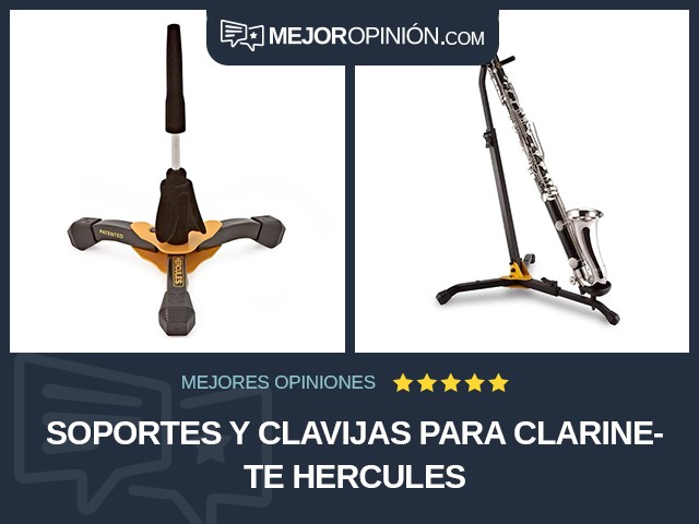 Soportes y clavijas para clarinete HERCULES