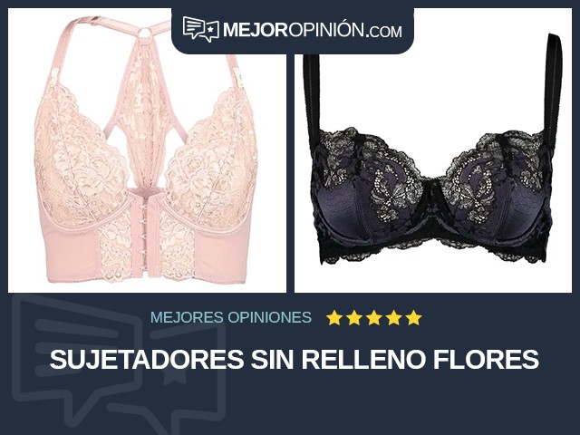 Sujetadores Sin relleno Flores