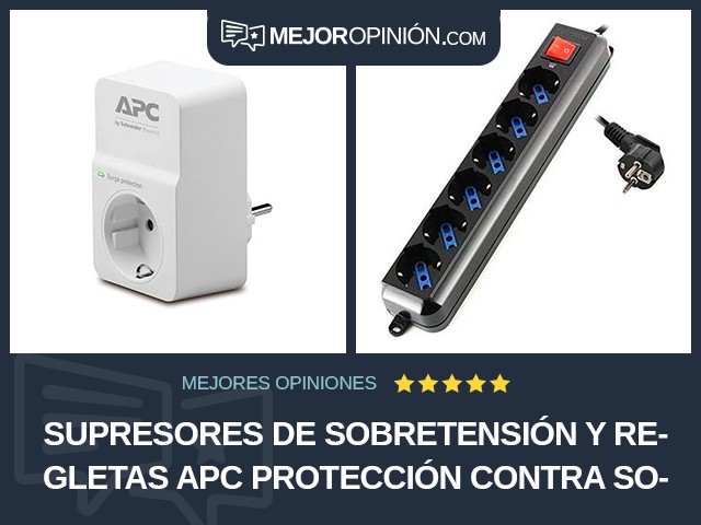 Supresores de sobretensión y regletas APC Protección contra sobrecargas