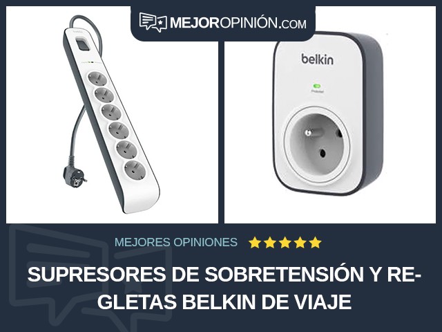 Supresores de sobretensión y regletas Belkin De viaje