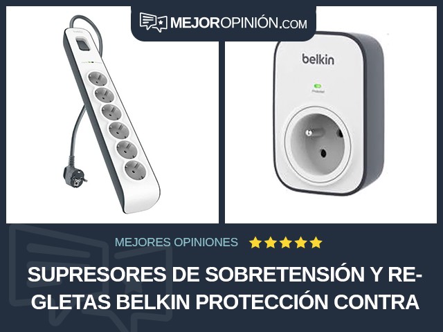 Supresores de sobretensión y regletas Belkin Protección contra sobrecargas