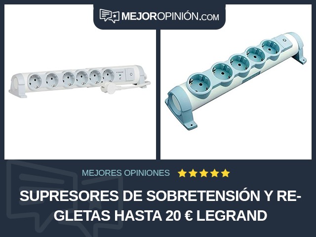 Supresores de sobretensión y regletas Hasta 20 € Legrand