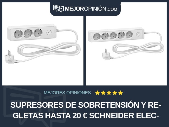 Supresores de sobretensión y regletas Hasta 20 € Schneider Electric