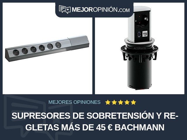 Supresores de sobretensión y regletas Más de 45 € Bachmann