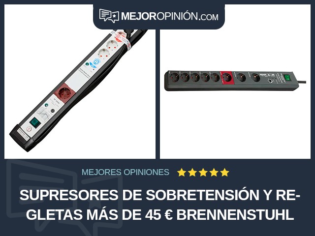 Supresores de sobretensión y regletas Más de 45 € Brennenstuhl