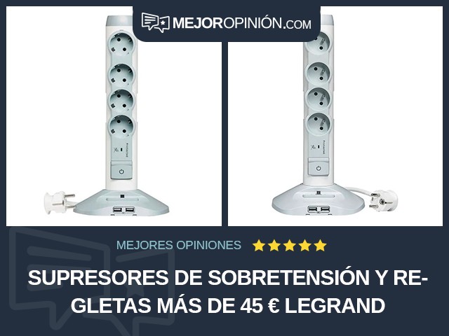 Supresores de sobretensión y regletas Más de 45 € Legrand