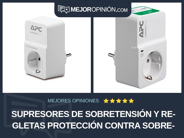 Supresores de sobretensión y regletas Protección contra sobrecargas APC