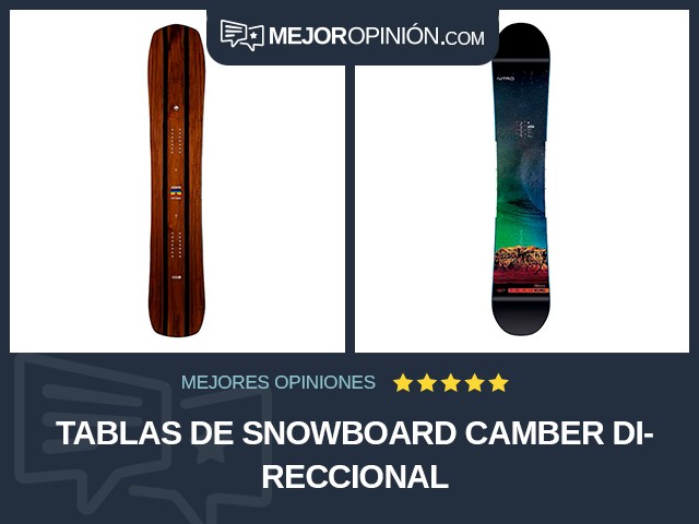 Tablas de snowboard Camber Direccional