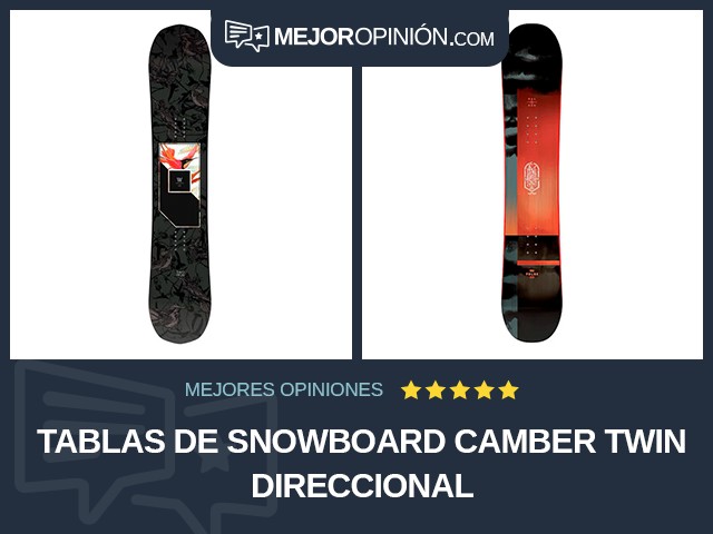 Tablas de snowboard Camber Twin direccional