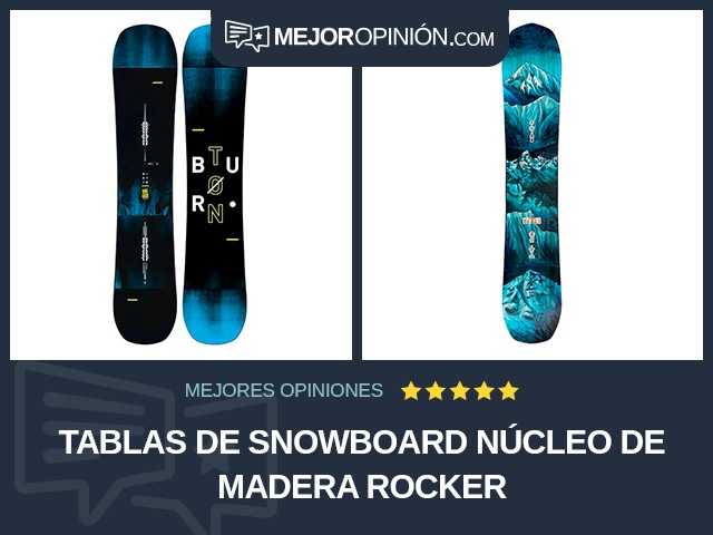 Tablas de snowboard Núcleo de madera Rocker