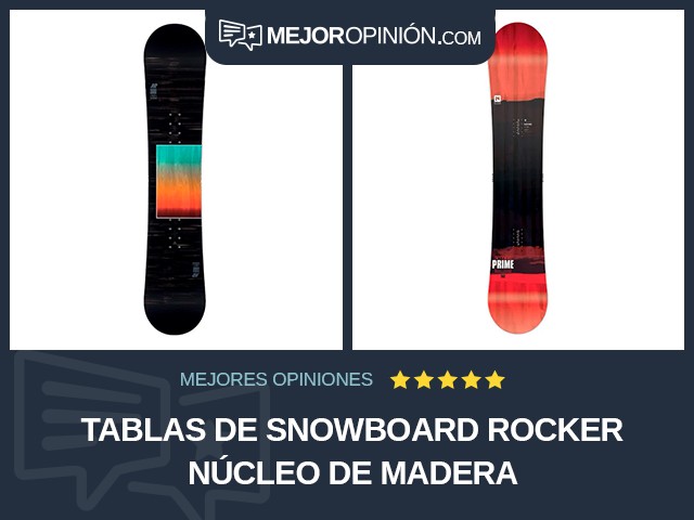 Tablas de snowboard Rocker Núcleo de madera