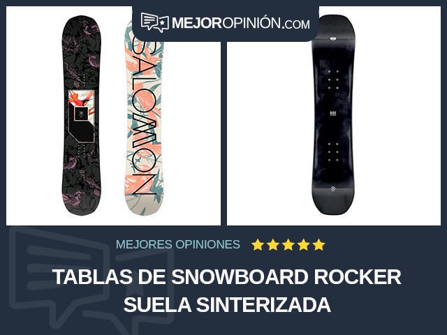 Tablas de snowboard Rocker Suela sinterizada