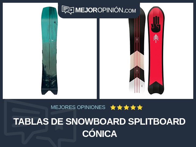 Tablas de snowboard Splitboard Cónica