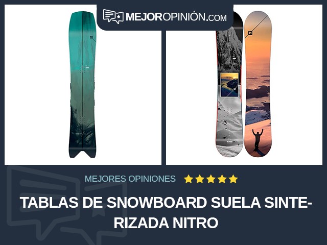 Tablas de snowboard Suela sinterizada Nitro