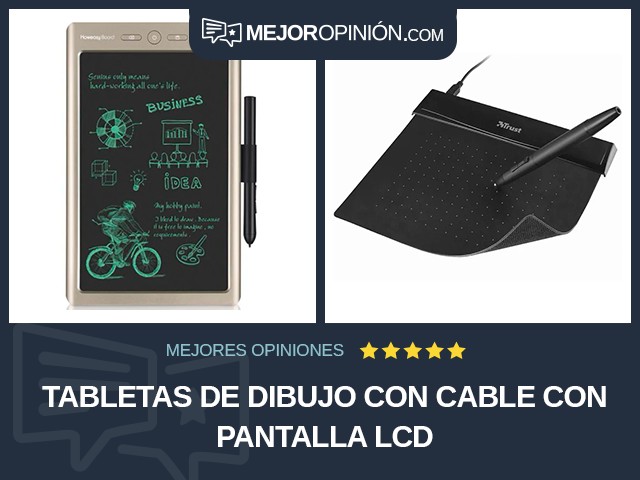 Tabletas de dibujo Con cable Con pantalla LCD