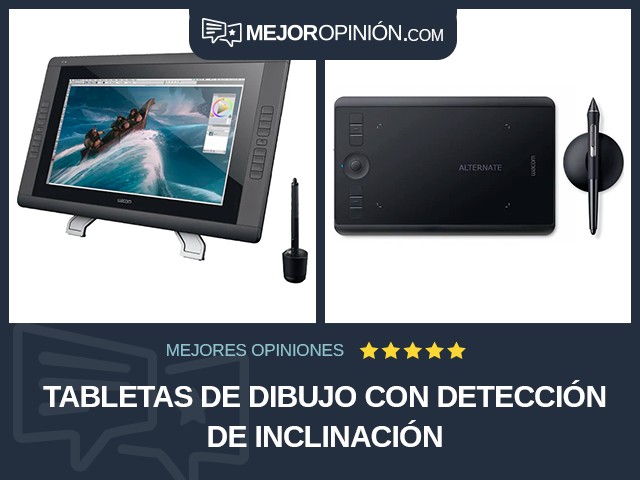 Tabletas de dibujo Con detección de inclinación