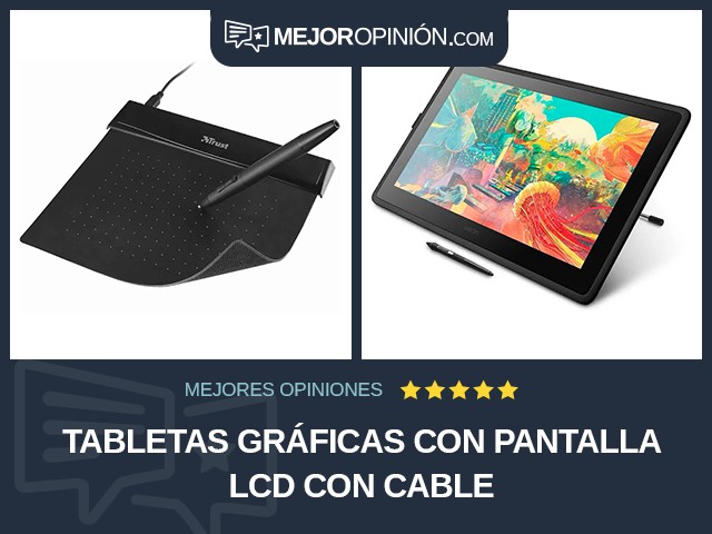 Tabletas gráficas Con pantalla LCD Con cable