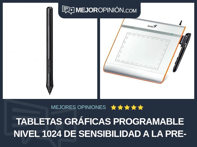 Tabletas gráficas Programable Nivel 1024 de sensibilidad a la presión