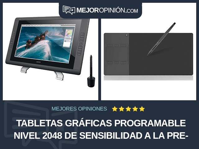 Tabletas gráficas Programable Nivel 2048 de sensibilidad a la presión