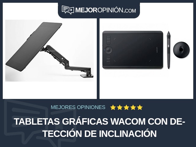 Tabletas gráficas Wacom Con detección de inclinación