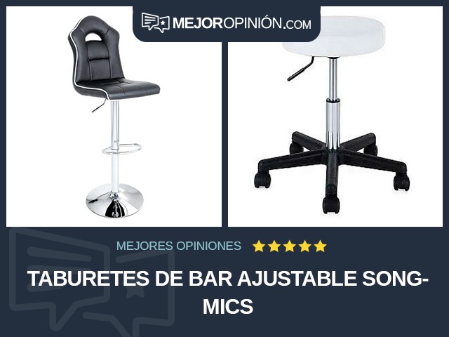 Taburetes de bar Ajustable Songmics