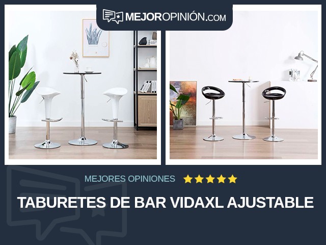 Taburetes de bar vidaXL Ajustable