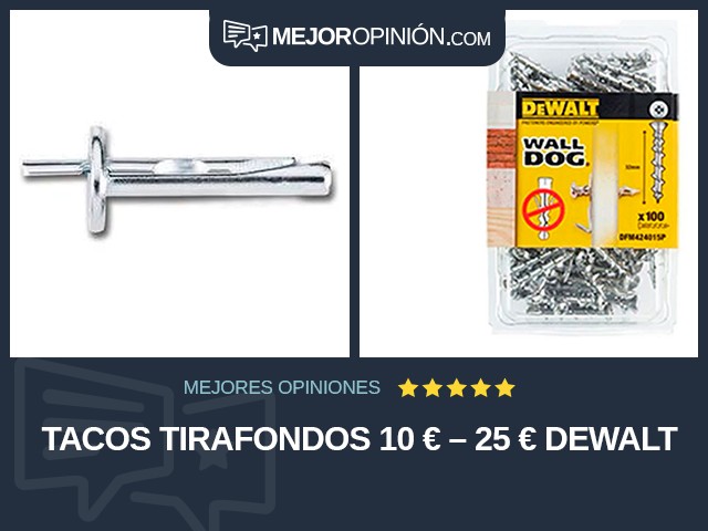 Tacos tirafondos 10 € – 25 € DEWALT