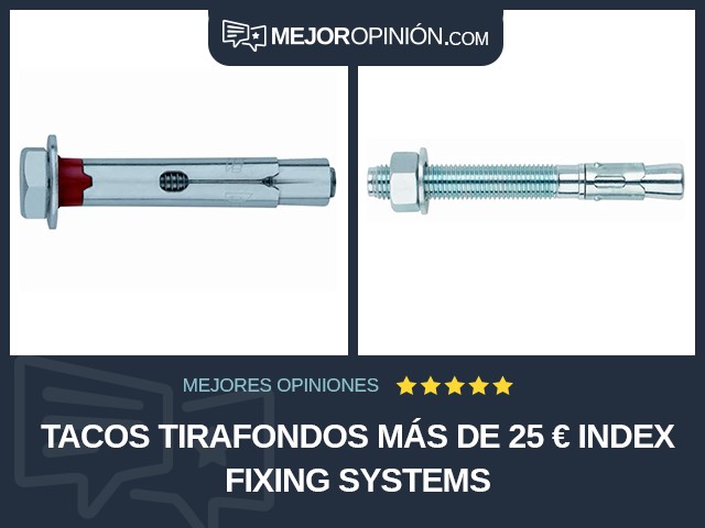 Tacos tirafondos Más de 25 € INDEX Fixing Systems