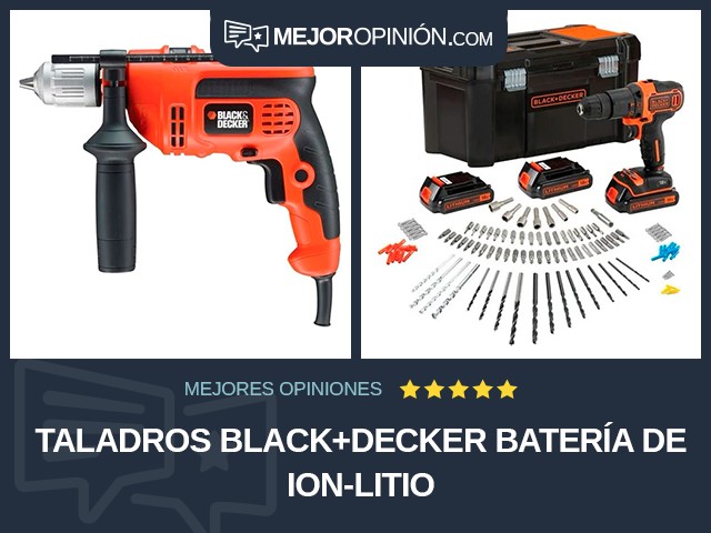 Taladros BLACK+DECKER Batería de ion-litio