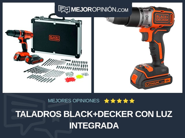 Taladros BLACK+DECKER Con luz integrada